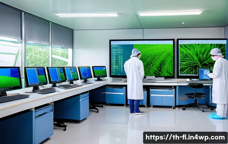 재생 섬유 기술의 정책적 지원 방안 - A modern recycling fiber research laboratory in Thailand, featuring diverse Thai scientists and engi...